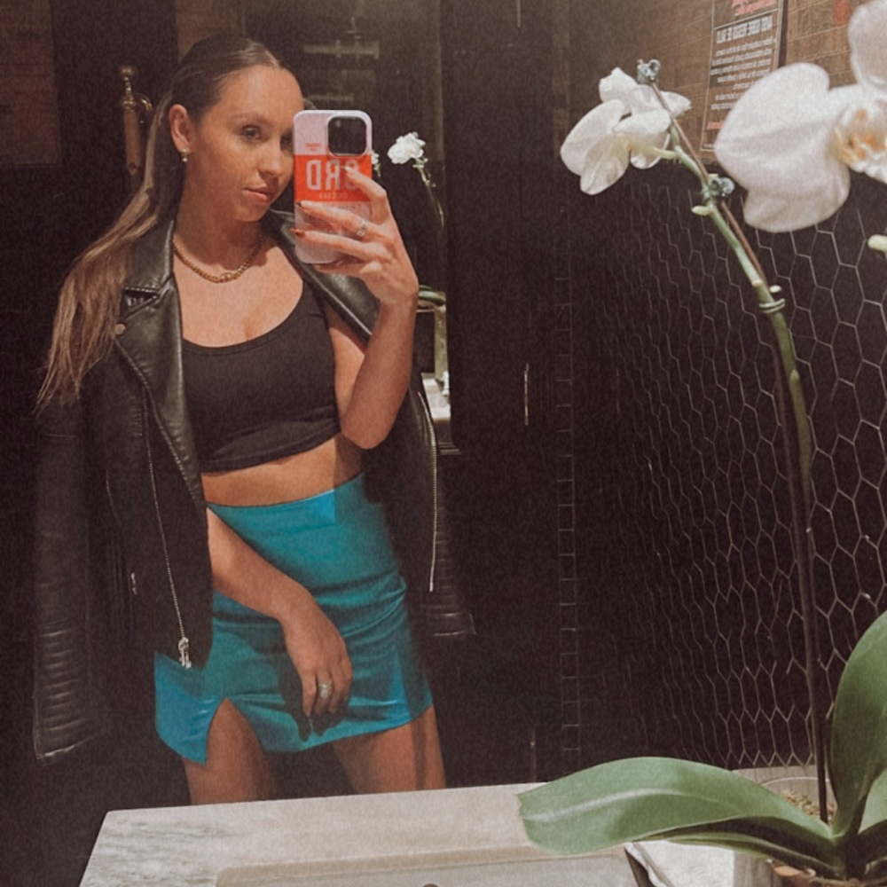 Electric Blue mini skirt